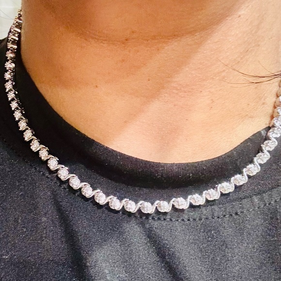 Jewelry - Real Diamond Necklace for women, Gift for her, Natural earth mined diamonds 1ctw
